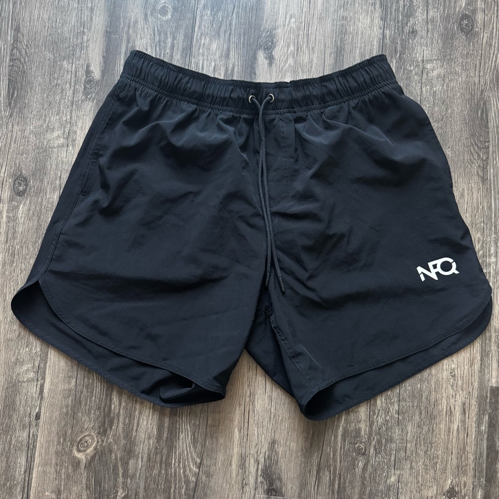 NFQ Men’s Black Athletic Running Shorts | Size Large